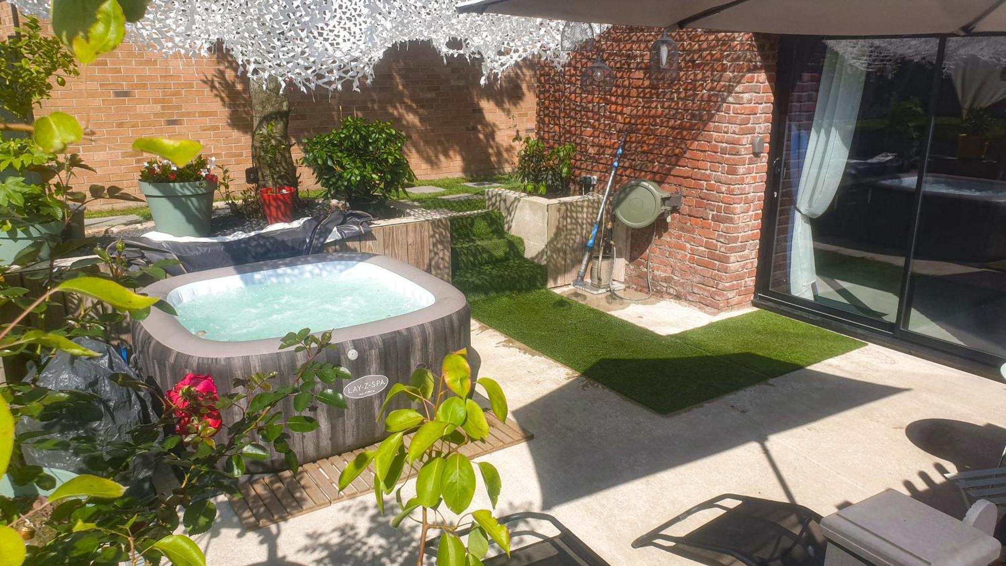 Gary Suite - Studio Cosy, Spa Et Jardin Privatif A 4 Min De Cambrai Awoingt Экстерьер фото