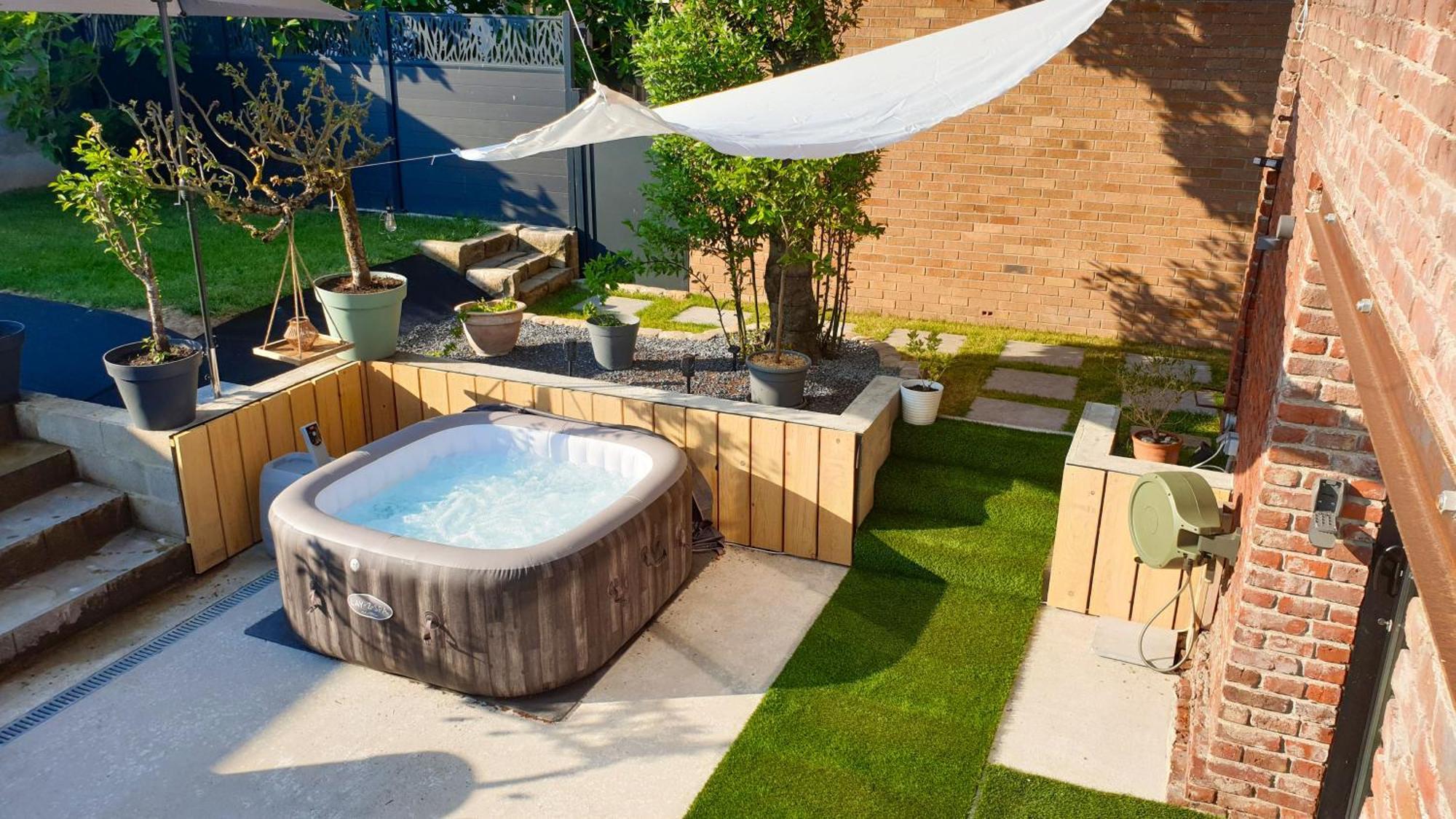 Gary Suite - Studio Cosy, Spa Et Jardin Privatif A 4 Min De Cambrai Awoingt Экстерьер фото